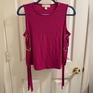 Michael Kors Pink Top with Side Ties
